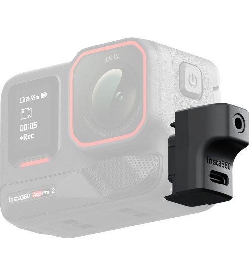 Insta360 Microphone Adapter for Ace, Ace Pro, and Ace Pro 2